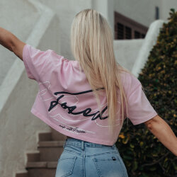 FOXED® OUTLINES WOMEN CROPPED T-SHIRT COTTON PINK S