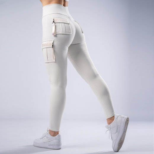 FOXED® CARGO 3-POCKET LEGGINGS COCONUT L