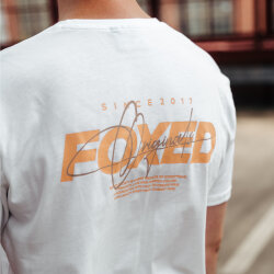 FOXED® "ORIGINALS 2.0" UNISEX T-SHIRT WHITE S