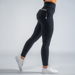 FOXED® CARGO 3-POCKET LEGGINGS SILVER/BLACK