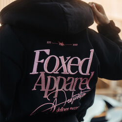 FOXED® DEDICATION CROPPED ZIPPER BLACK/ROSE M