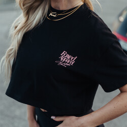 FOXED® DEDICATION CROPPED SHIRT BLACK/ROSE M