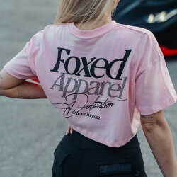 FOXED® DEDICATION CROPPED SHIRT ROSE/BLACK M