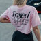 FOXED® DEDICATION CROPPED SHIRT ROSE/BLACK M
