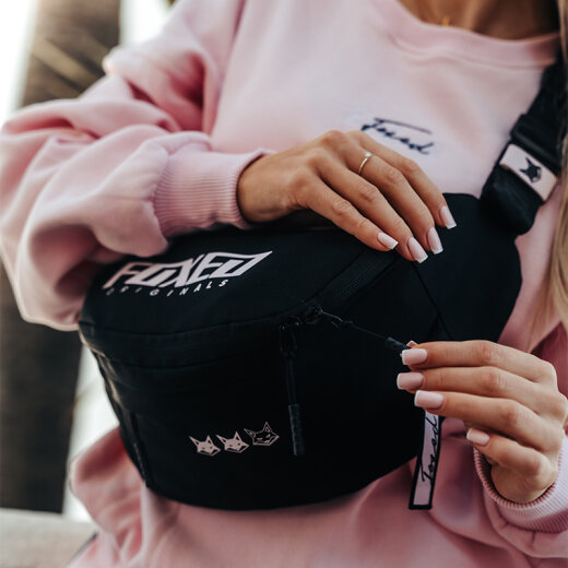 FOXED® BODY BAG BLACK/SOFT ROSE