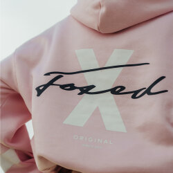 FOXED® STATEMENT HOODIE ROSE / WHITE 2XL