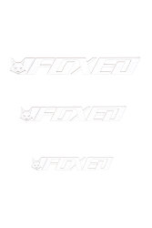 FOXED® AUTO AUFKLEBER WHITE (10cm)