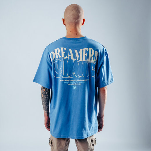 FOXED® "DREAMERS CLUB" PREMIUM T-SHIRT BLUE HEAVY