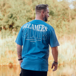 FOXED® "DREAMERS CLUB" PREMIUM T-SHIRT BLUE HEAVY 4XL