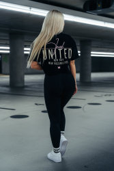 FOXED® "UNITED" CROPPED SHIRT BLACK HEAVY