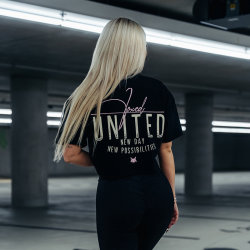 FOXED® "UNITED" CROPPED SHIRT BLACK HEAVY S