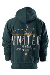 FOXED® "UNITED" PREMIUM UNISEX HOODIE GREEN HEAVY XS