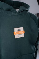 FOXED® "UNITED" PREMIUM UNISEX HOODIE GREEN HEAVY XS