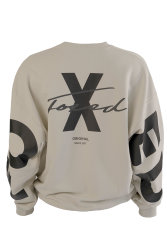 FOXED® "STATEMENT" OVERSIZE SWEATER LIGHT GREY HEAVY