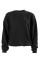 FOXED® "STATEMENT" OVERSIZE SWEATER ALL BLACK HEAVY XS