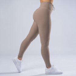 FOXED® LACED RIFFLE HIGHWAIST LEGGINGS MOCCA