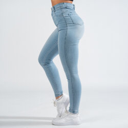 FOXED® HIGH-WAISTED JEANS HELLBLAU