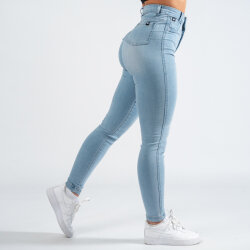 FOXED® HIGH-WAISTED JEANS HELLBLAU M