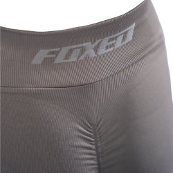 FOXED® "OPHELIA" RIBBED SEAMLESS SHORTS DARK TAUPE