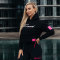 FOXED® "RAZZLE DAZZLE" WOMEN PREMIUM HOODIE BLACK