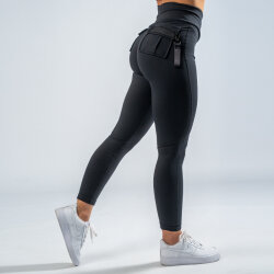 FOXED® CARGO 3-POCKET LEGGINGS ALL BLACK