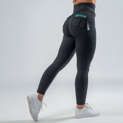 FOXED® CARGO 3-POCKET LEGGINGS MINT/BLACK XS