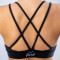 FOXED® "MIA" CROSSED BRA COZY BLACK XL