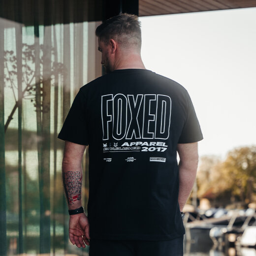 FOXED® "AMPLIFY" UNISEX REGULAR SHIRT BLACK/WHITE