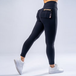 FOXED® CARGO 3-POCKET LEGGINGS BLACK/ROSEGOLD