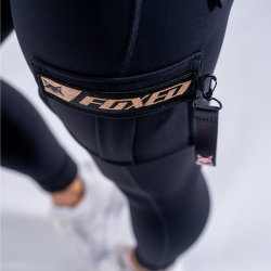 FOXED® CARGO 3-POCKET LEGGINGS BLACK/ROSEGOLD XS