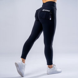 FOXED® CARGO 3-POCKET LEGGINGS BLACK/WHITE