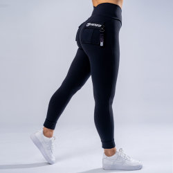 FOXED® CARGO 3-POCKET LEGGINGS BLACK/WHITE