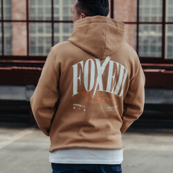 FOXED® "HUSTLE" UNISEX HOODIE CARAMEL  XS