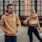 FOXED® "HUSTLE" UNISEX HOODIE CARAMEL  XS