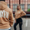 FOXED® "HUSTLE" UNISEX HOODIE CARAMEL  XS