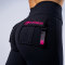 FOXED® CARGO 3-POCKET LEGGINGS BLACK/PINK S