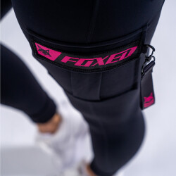 FOXED® CARGO 3-POCKET LEGGINGS BLACK/PINK L