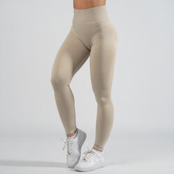 FOXED® ALPHA SCRUNCH SEAMLESS LEGGINGS SAND S