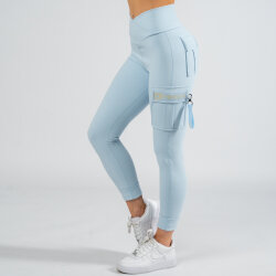 FOXED® CARGO 3-POCKET LEGGINGS BABYBLUE S