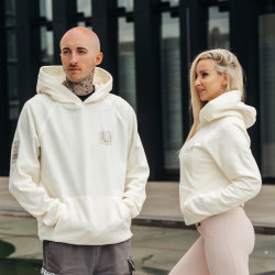 FOXED® "INFINITY" UNISEX HOODIE COCONUT MILK