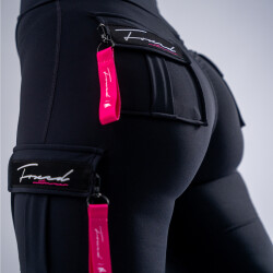 FOXED® CARGO 3-POCKET LEGGINGS RAZZLE DAZZLE XS