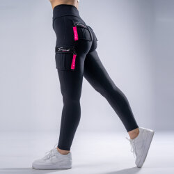 FOXED® CARGO 3-POCKET LEGGINGS RAZZLE DAZZLE XS