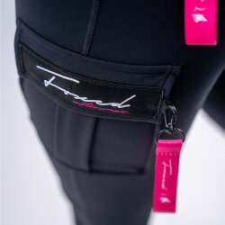 FOXED® CARGO 3-POCKET LEGGINGS RAZZLE DAZZLE XS