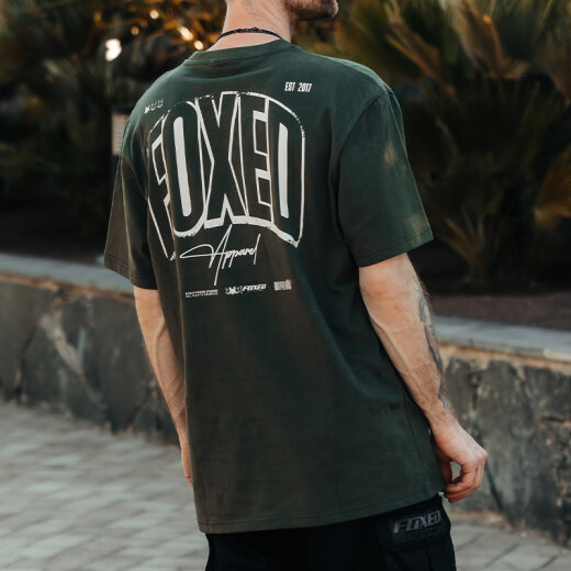 Schwarzes Herren T-Shirt mit Aufdruck aus 100% Baumwolle | FORÀGE