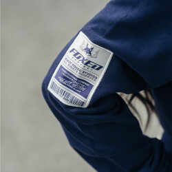 FOXED® "FOCUS" UNISEX HOODIE ZIPPER NAVY