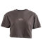 FOXED® OUTLINES WOMEN CROPPED T-SHIRT GREY